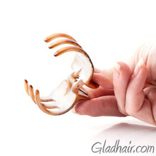 Load image into Gallery viewer, French Small Plastic Snake Skin Print Lace Hair Claw