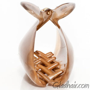 French Two Tone Hump Lock Clip 