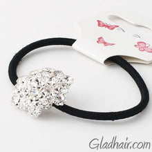 Load image into Gallery viewer, Glass Crystals with Rhodium Silver Finish Hair Band