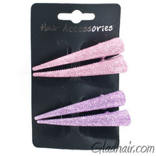 Load image into Gallery viewer, Glittery Beak Clips - Card of 4