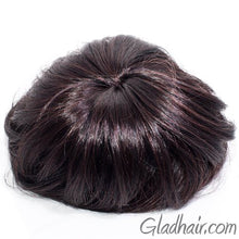 Load image into Gallery viewer, Imitation Brown Hair Bun with 2 Side Combs and Elastic Inside