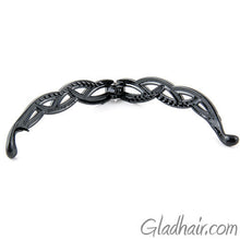 Load image into Gallery viewer, Black Braid Style Plastic Banana Clip