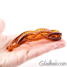 Load image into Gallery viewer, Tortoise Braid Style Plastic Banana Clip