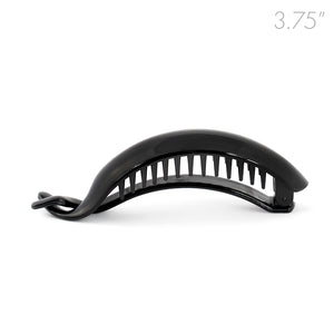 Curved Banana Black Plastic Clip