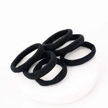 Load image into Gallery viewer, Unisex Black Thick Elastics - Set of 6
