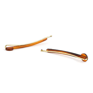Medium Side Hair Clip Pin Button Style - Pair