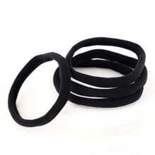 Load image into Gallery viewer, Large Unisex Black Thick Elastics - Set of 4