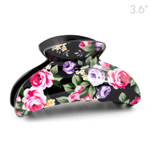 Load image into Gallery viewer, Medium Floral Hair Claw
