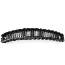 Load image into Gallery viewer, Black Barley Twist Banana Clip