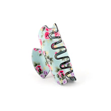 Load image into Gallery viewer, Green Small Floral Hair Claw