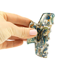 Load image into Gallery viewer, Paisley Green Medium Hair Claw