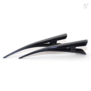 Large Metal Colored Enamel Beak Clips - Pair