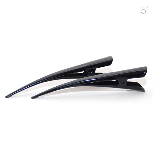 Large Metal Colored Enamel Beak Clips - Pair