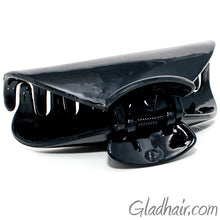 Load image into Gallery viewer, Medium Black Plastic Hair Clamp Arch Style