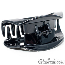 Load image into Gallery viewer, Black Plastic Hair Clamp