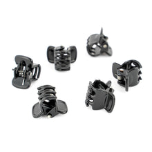 Load image into Gallery viewer, Mens Mini Black Plastic Clamps for Men Long Hair - Set of 6