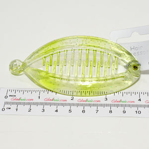 Plastic Translucent Glitter Fish Clip