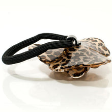 Load image into Gallery viewer, Animal Print Acrylic Rose Scrunchie with Crystals