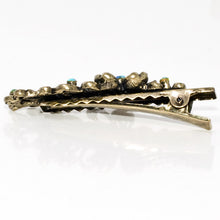 Load image into Gallery viewer, Vintage Gilt Crystal Butterfly on Gold Metal Beak Clip - 1 Piece