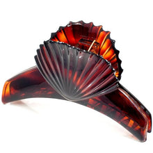 Load image into Gallery viewer, Large French Scallop Top Shell Plastic Hair Claw