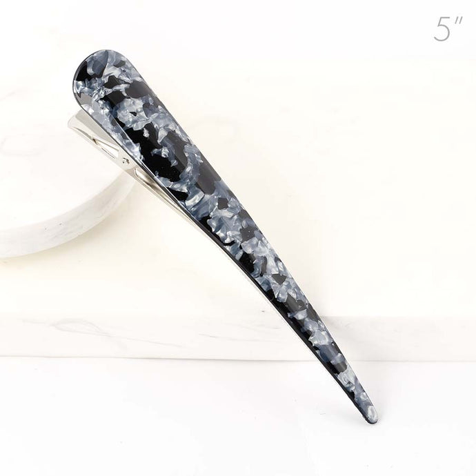 Large Metal Beak Black Marble Design - 1 Piece