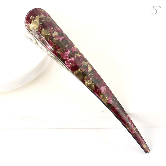 Large Metal Beak Red Marble Design - 1 Piece