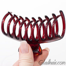 Load image into Gallery viewer, Medium Tort Sausage Shape Plastic Hair Claw