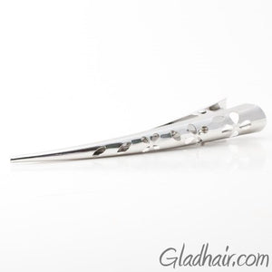 Metal Silver Beak with Cut Out Flower Design - Pair