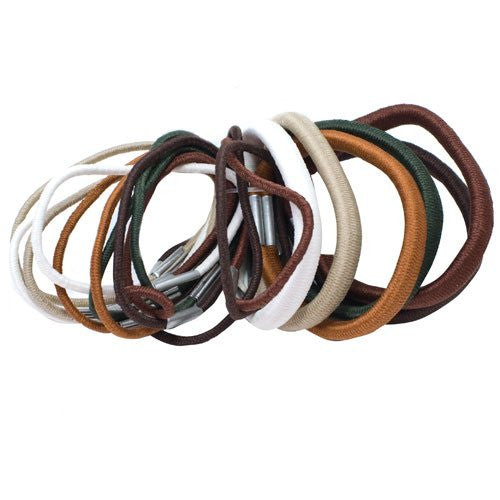 Natural Colored Elastics - Pack of 18