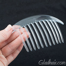 Load image into Gallery viewer, French Interlocking Combs Pony Clear Shell - Pair