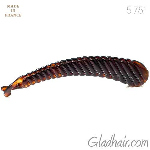 French Ribbed Plastic Banana Clip