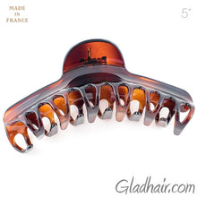 Load image into Gallery viewer, French Large Tortoise Plastic Sausage Shape Hair Claw