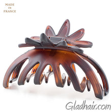 Load image into Gallery viewer, French Flower Tortoise Matt Shell Hair Claw