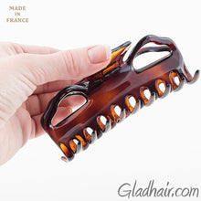 Load image into Gallery viewer, Large French Tortoise Plastic Hair Clip