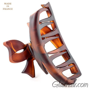 French Bow Tie Cover Tortoise Matt Hair Claw