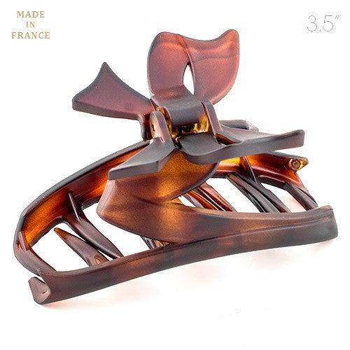 French Bow Tie Cover Tortoise Matt Hair Claw