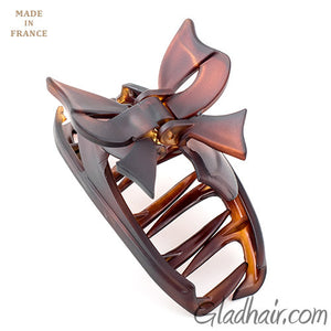 French Bow Tie Cover Tortoise Matt Hair Claw