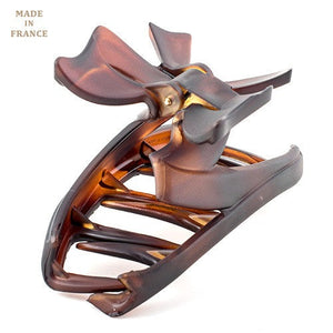 French Bow Tie Cover Tortoise Matt Hair Claw