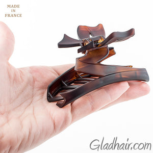 French Bow Tie Cover Tortoise Matt Hair Claw