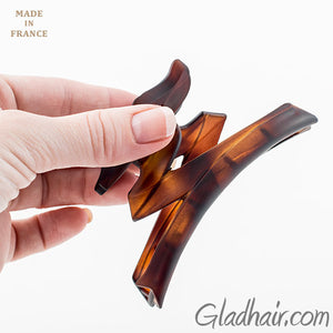 French Bow Tie Cover Tortoise Matt Hair Claw