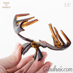 French Bow Tie Cover Tortoise Matt Hair Claw