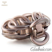 Load image into Gallery viewer, French Two Tone Circles Styles Hair Claw