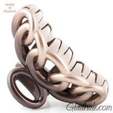Load image into Gallery viewer, French Two Tone Circles Styles Hair Claw