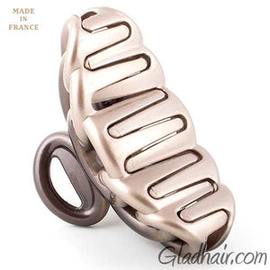 French Two Tone Circles Styles Hair Claw