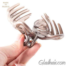Load image into Gallery viewer, French Two Tone Circles Styles Hair Claw
