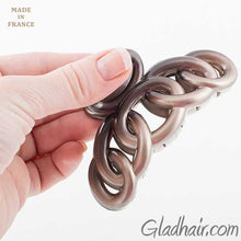 Load image into Gallery viewer, French Two Tone Circles Styles Hair Claw