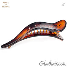 Load image into Gallery viewer, French Tort Beak Clip With Crystals And Studs - 1 piece