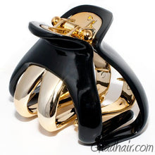 Load image into Gallery viewer, Octopus Shaped Plastic Hair Claw with Gold Teeth