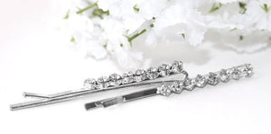 Crystal Diamante Grips - Pair