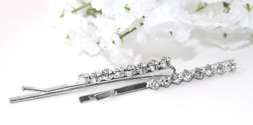 Crystal Diamante Grips - Pair